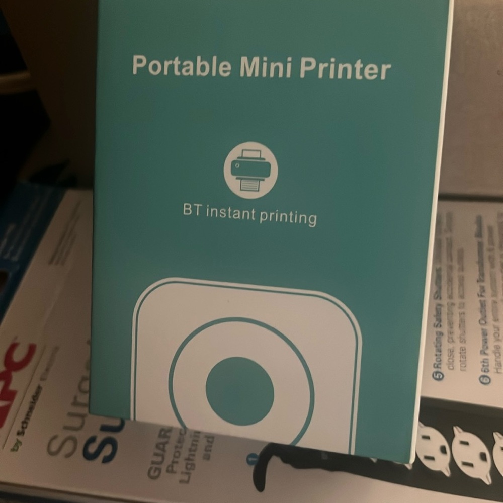 Portable print label machine